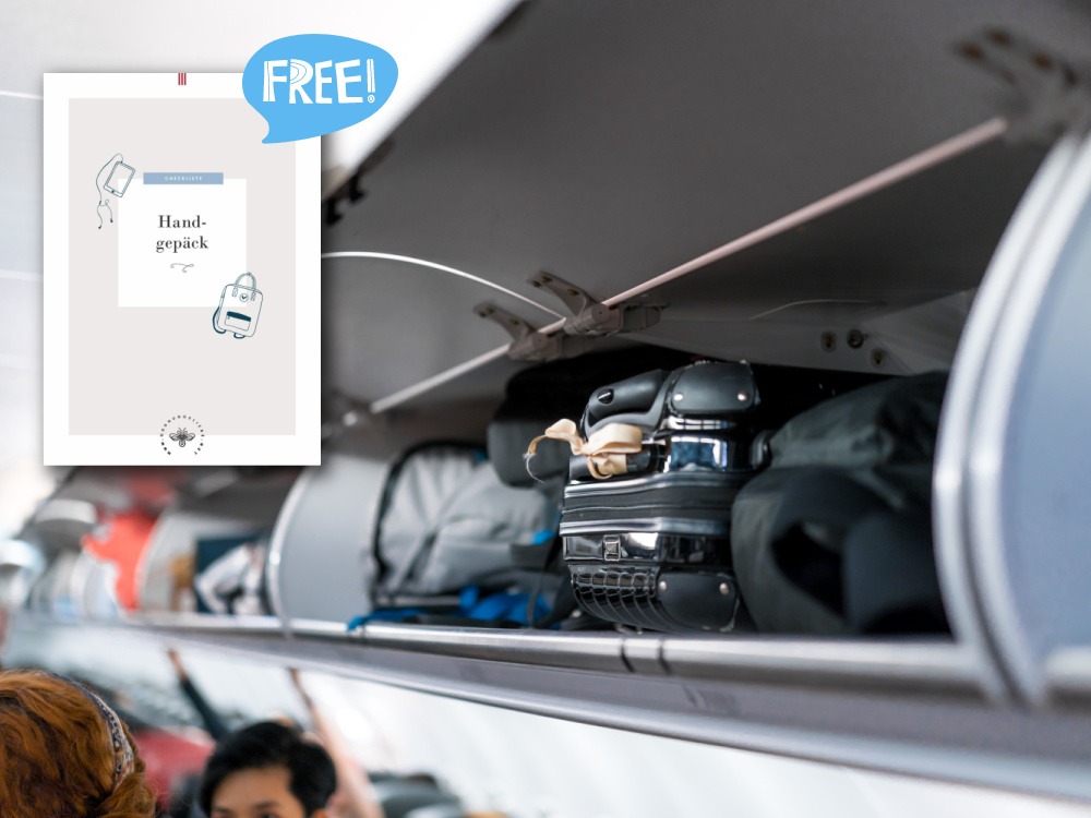 Die Handgepäck-Checkliste zum kostenlosen Download
